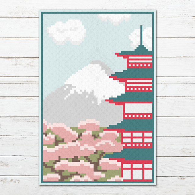 Cherry Blossoms and Mount Fuji
