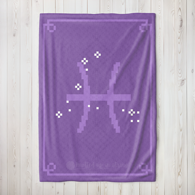 Pisces Astrology C2C Blanket