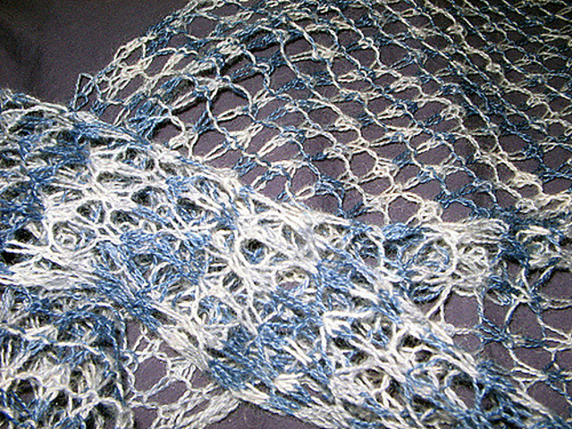Star Rib Mesh scarf
