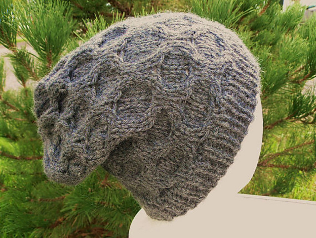 Knit Honeycomb Cable Cap