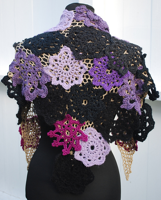 Scrap Yarn Shawl