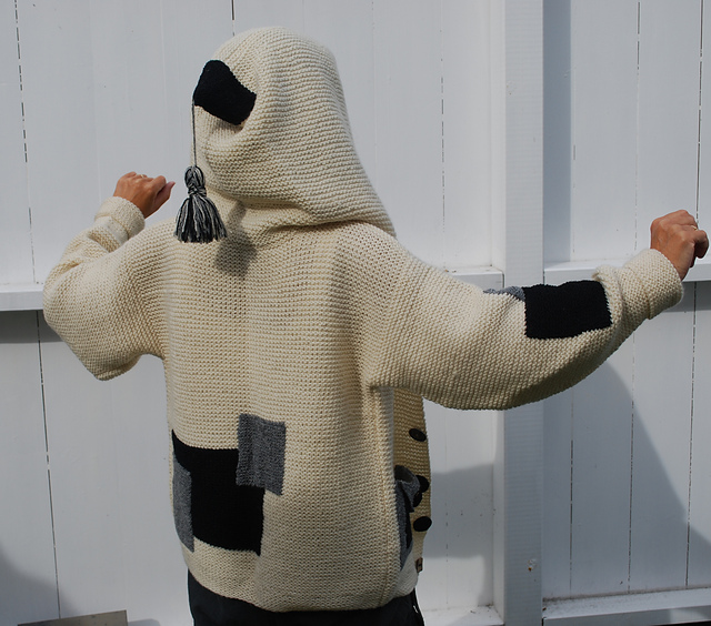 Jacket with hood and pockets