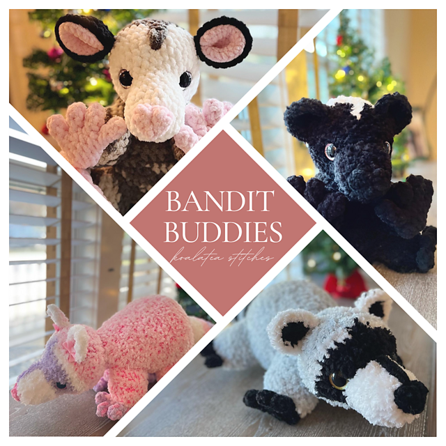 Ravelry: Bandit Buddies pattern by Brittany Casey