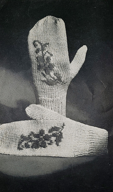 Junior Miss and Ladies Mittens No. 1307