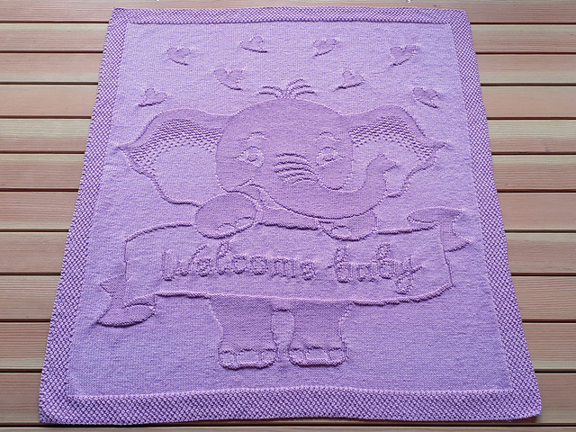 Babyblanket "Welcome baby"
