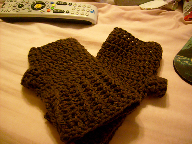 Mom's Crochet Fingerless Gloves