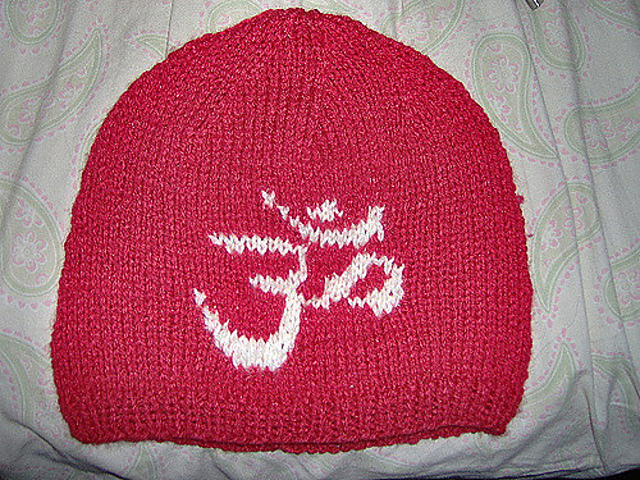 Hindu Aum (Om) In the Round Hat