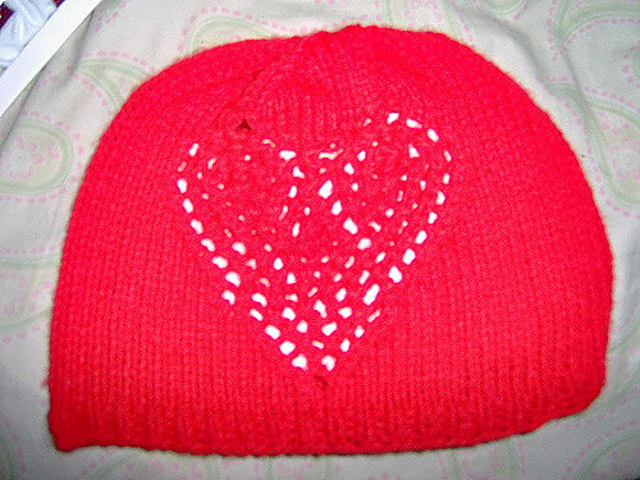 Warm Hearted Hat pattern