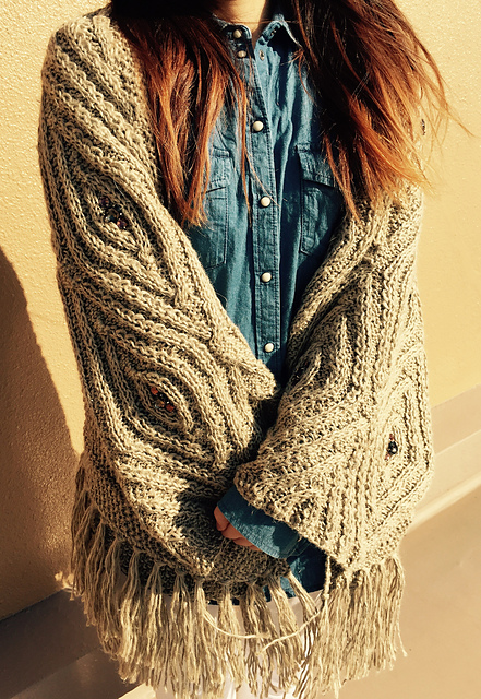 A little shining  Linen shawl