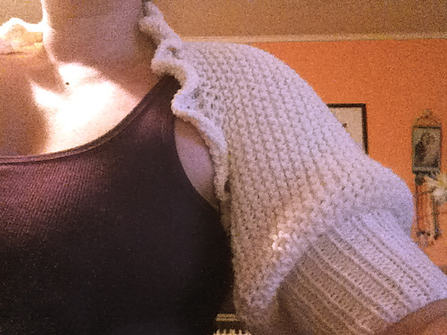 Ruffled Puff Sleeve Shrug