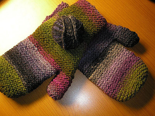 Knit-Flat Mitts