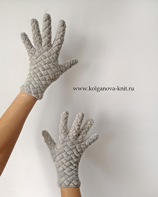 Entrelac gloves