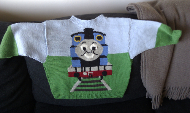 Train Engine Afghan  Pattern
