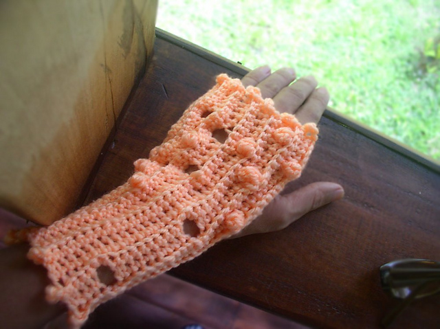 My Crochet Girl Mitts (ala Free Form Crochet)
