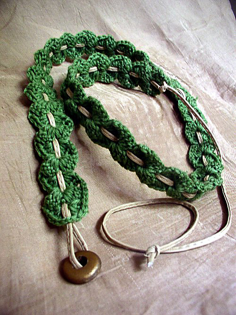 One-Ball-of-Yarn Slim Belt