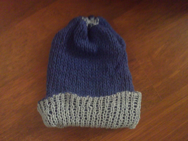 Ravelry: Reversible Machine Knit Hat pattern by Lori Watkins