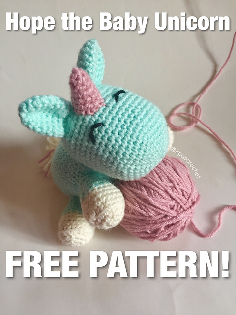 Hope the Baby Unicorn Amigurumi