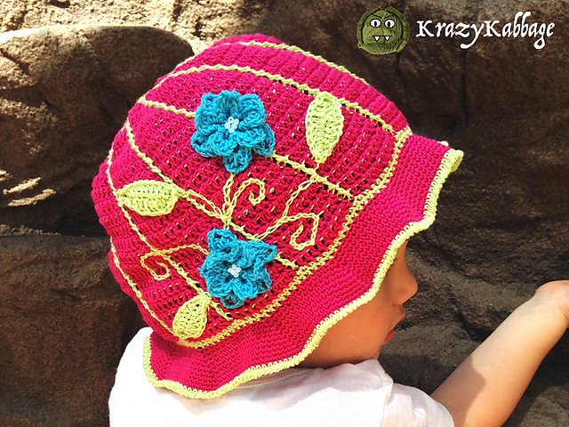 Floral Summer Sun Hat
