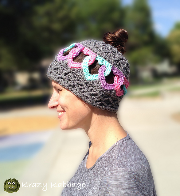 Hearts and Diamonds Messy Bun