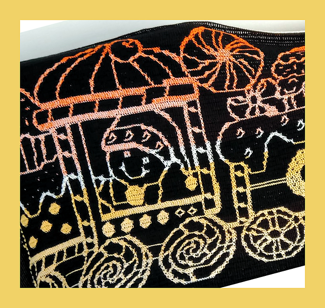 Mosaic Gingerbread train