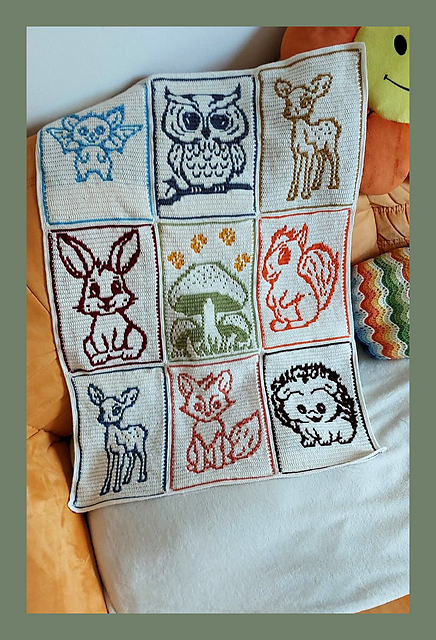 Mosaic forest animals