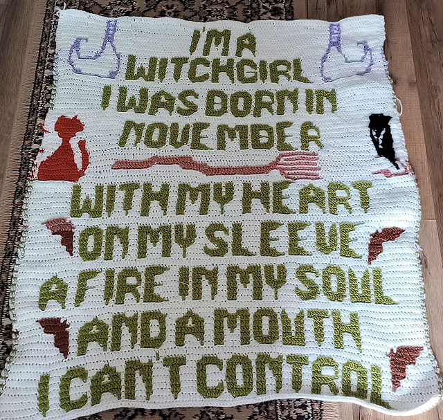 12 Mosaic Witch girl
