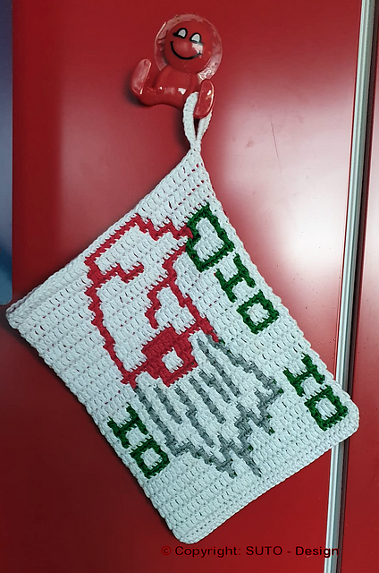 Weihnachtswichtel Topflappen
