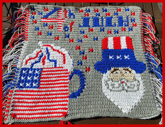 4th of July Mosaic Mug