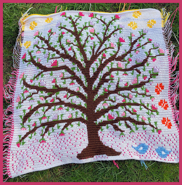 Seasons Mosaic Blanket Spring