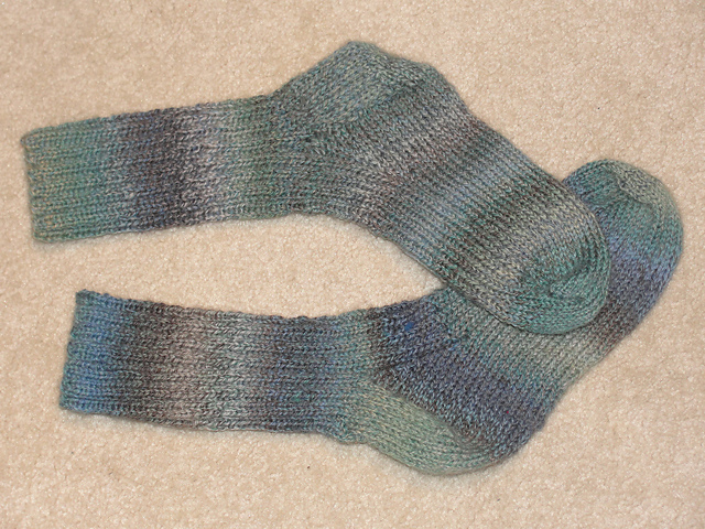 Adult-Size Fingering Weight Flap and Gusset Anklet