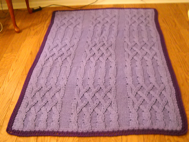 Twisted & Crossed Cables Afghan