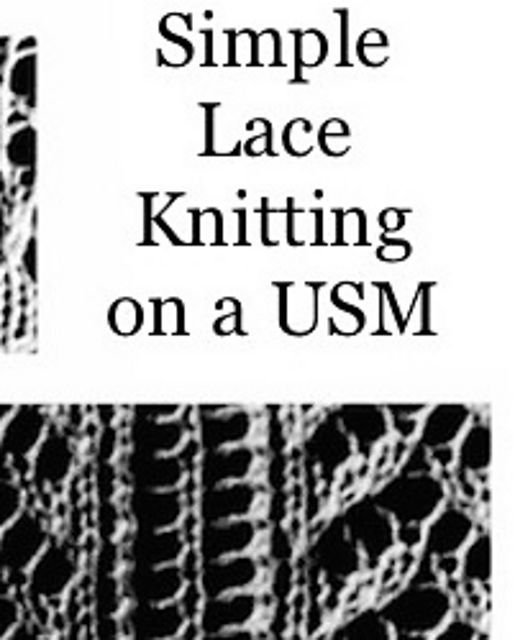 Simple Lace Stitches on USM