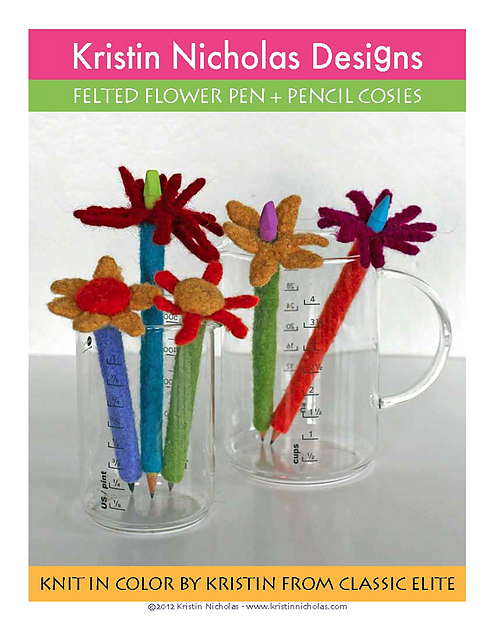 Felted Pen + Pencil Cosies