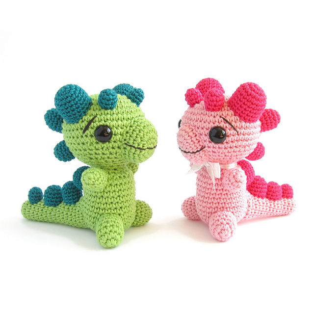 Ravelry Crocheted Rattle Baby Dragon pattern by Kristi Tullus