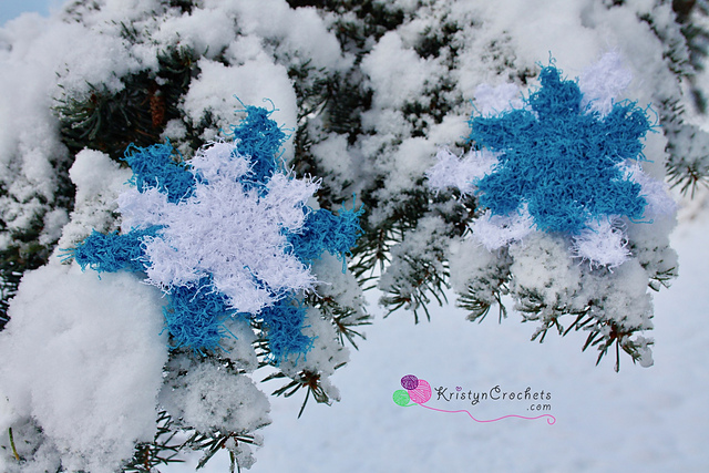 Snowflake Scrubby Motif