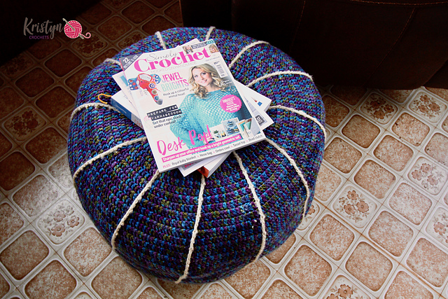 Removable Colored Cables Pouf