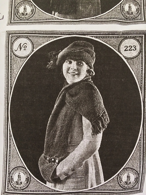 Misses' Knitted Scarf and Tam No. 223