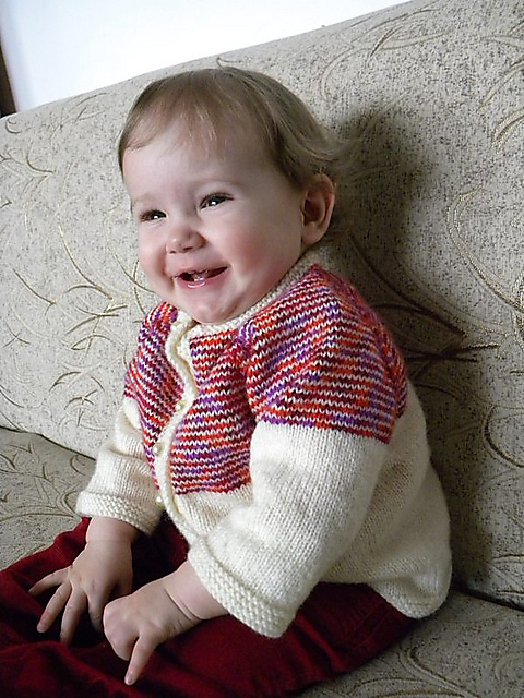 1 row striped cardigan