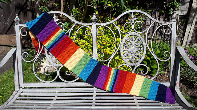 Rainbow scarf
