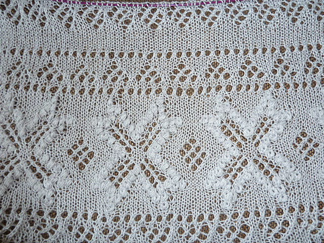 Scarf with Framed Ornament Pattern