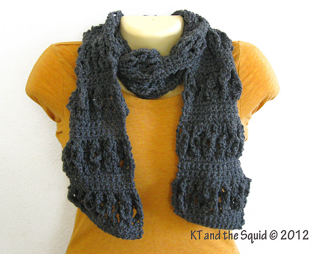 Open Close Striped Scarf