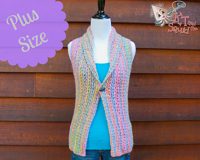 Day Long Vest Plus Size