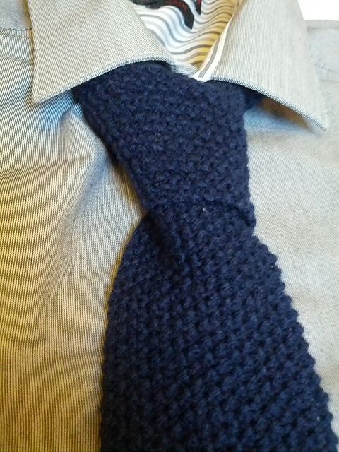 Moss Stitch Tie