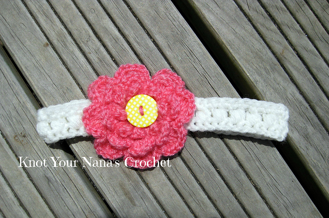 Easy Puff Stitch Headband