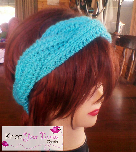 Crochet Braided Headband (adult)