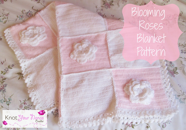 Blooming Roses Baby Blanket