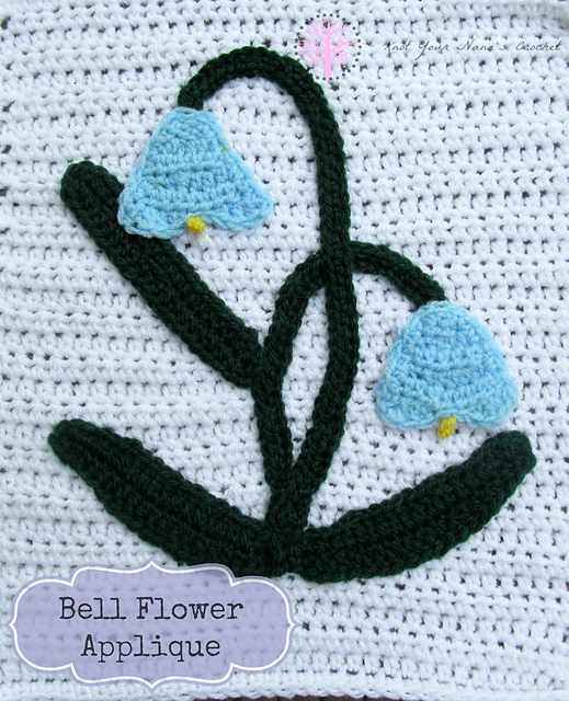 Ravelry: Bell Flower Applique pattern by Teri Heathcote