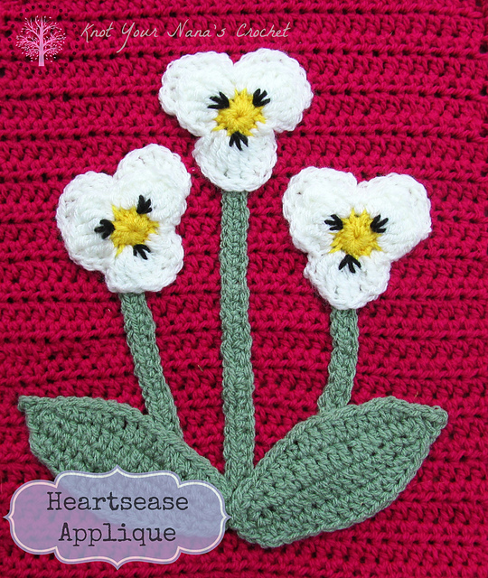 Heartsease (Pansy) Applique