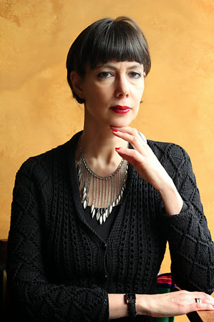 Diamond patterned cardigan