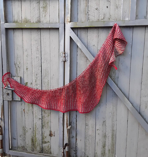 Two color shawl